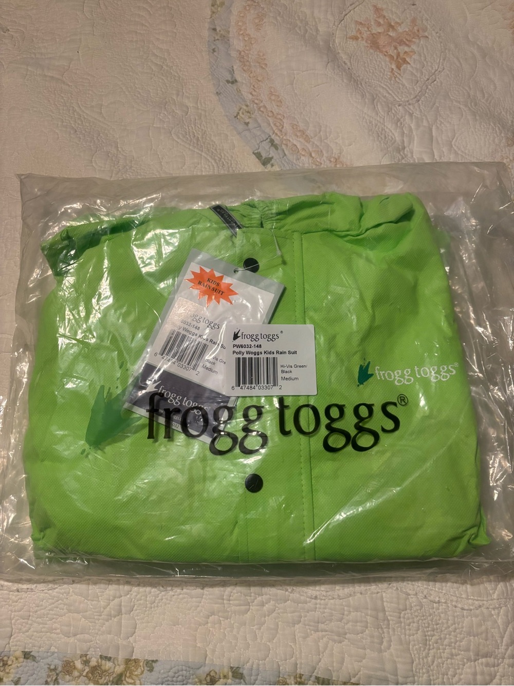 Frogg Toggs Lime Green Rain Jacket
